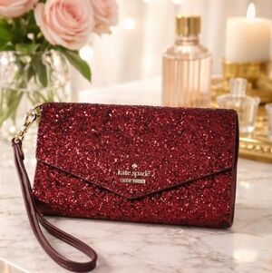 Kate Spade Glitter Red Wristlet